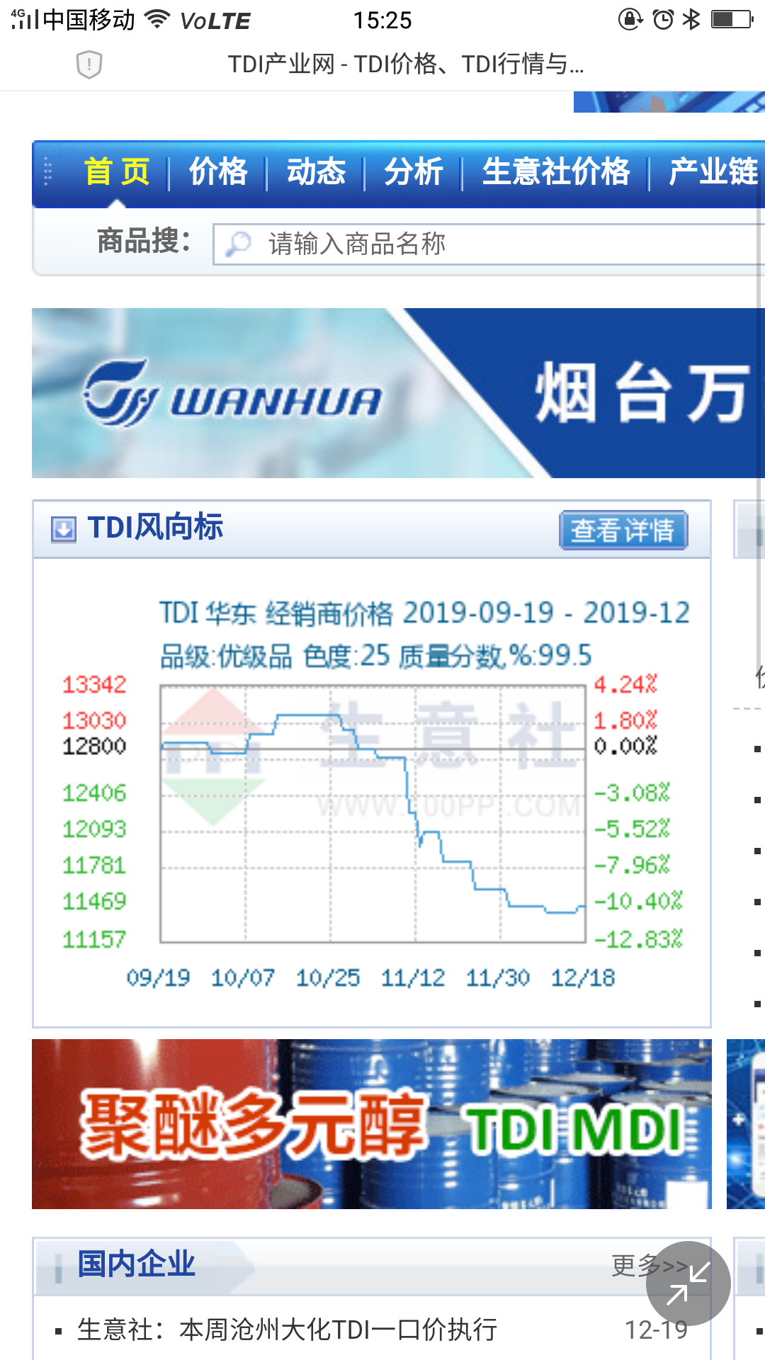 Tdi价格是触底了吗 集思录